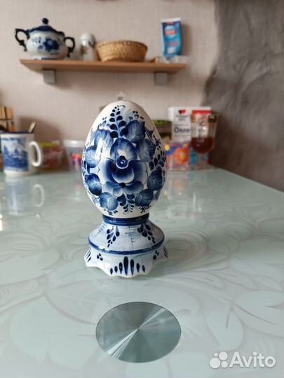 Яйцо пасхальное Гжель