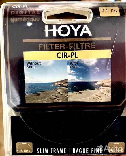 Светофильтр 77 мм Hoya CIR-PL Slim поляризационный