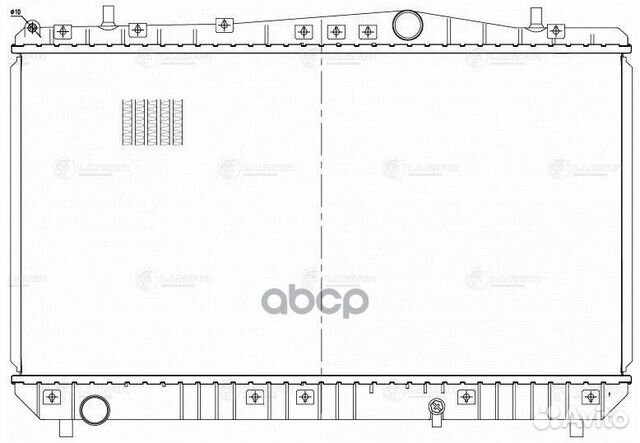 Радиатор охл. для а/м Chevrolet Lacetti 04- 1.4