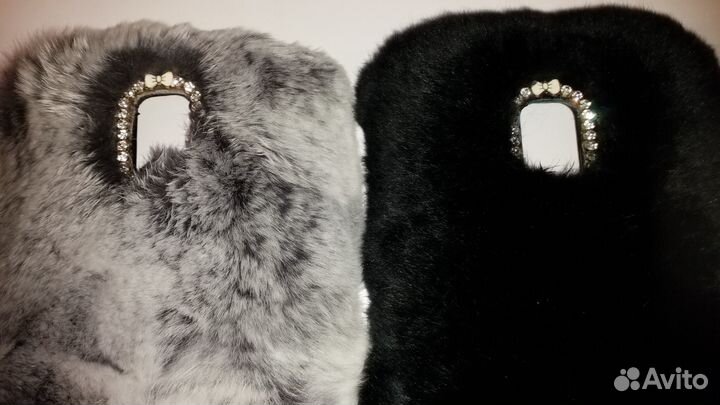 Чехол из нат меха для Samsung Galaxy S5