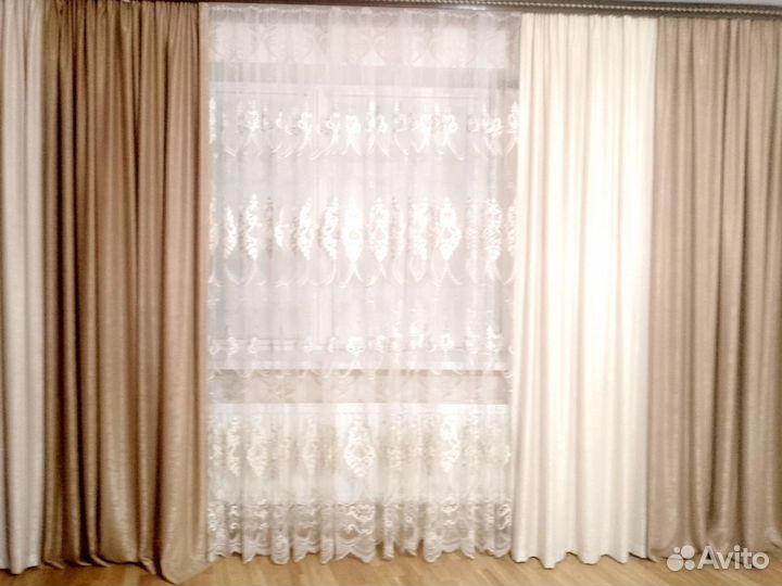 Шторы и тюль в комплекте