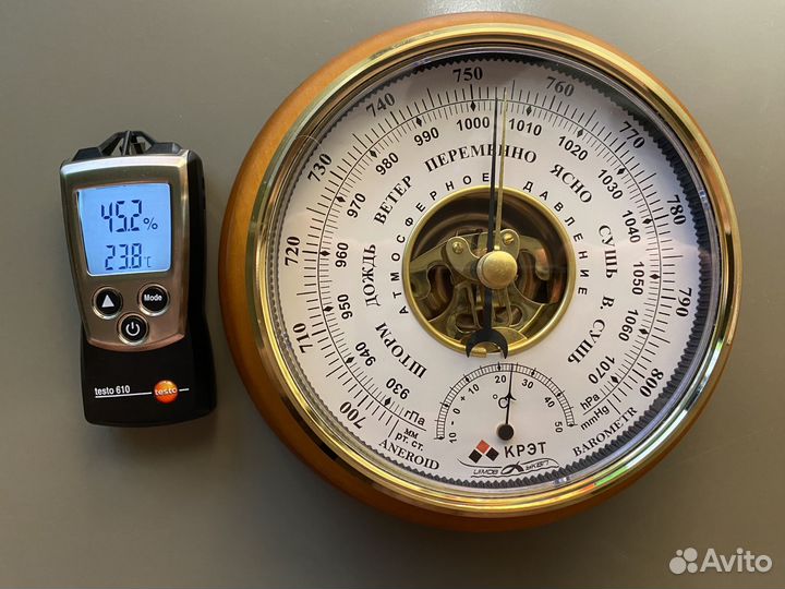 Барометр с термометром бтк-сн 14