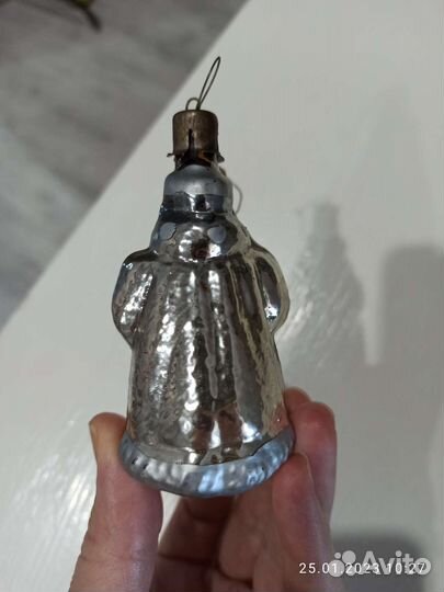 Винтажная ёлочная игрушка Дед мороз СССР