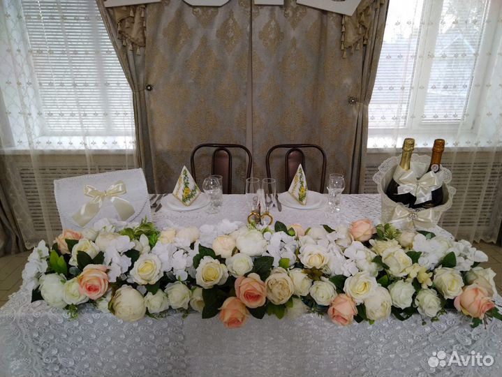 Свадебные украшения на стол