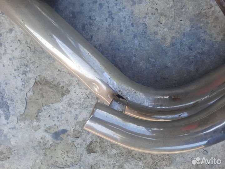 Защита переднего бампера toyota land cruiser 100