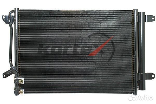 Радиатор кондиционера с ресивером VW Jetta/Go