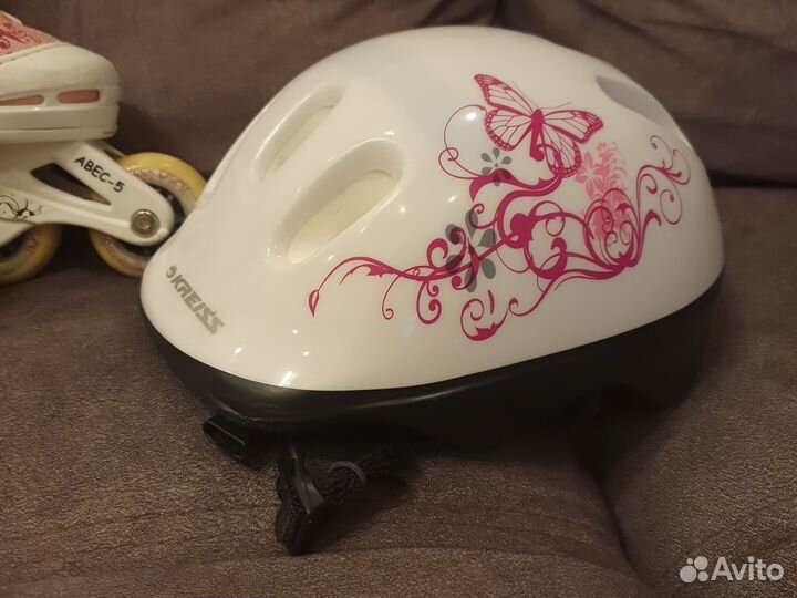 Детские раздвижные ролики 30-33 с защитой