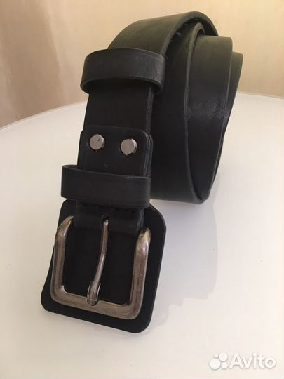 Мужской кожаный ремень ручной работы