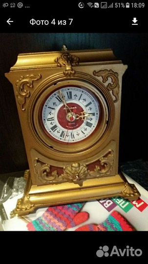 Каминные часы Маяк