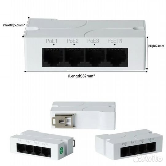 Преобразователь PoE коммутатор