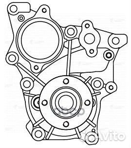 Насос водяной toyota land cruiser prado 150 (09