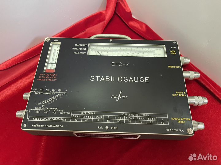 Прибор для загрузки судов США E-C-2 Stabilogauge