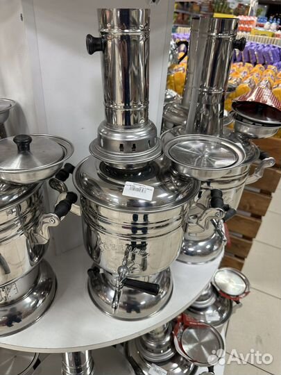 Самовар 4л с чайником