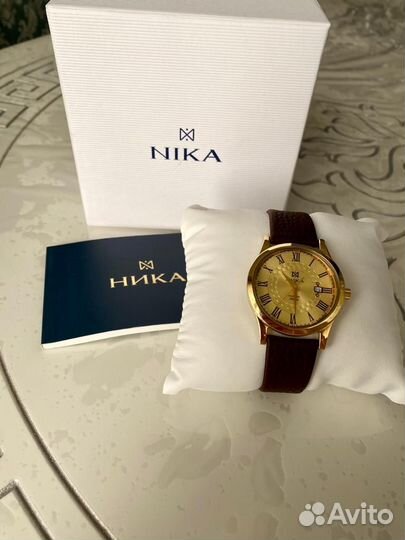 Мужские золотые часы ника