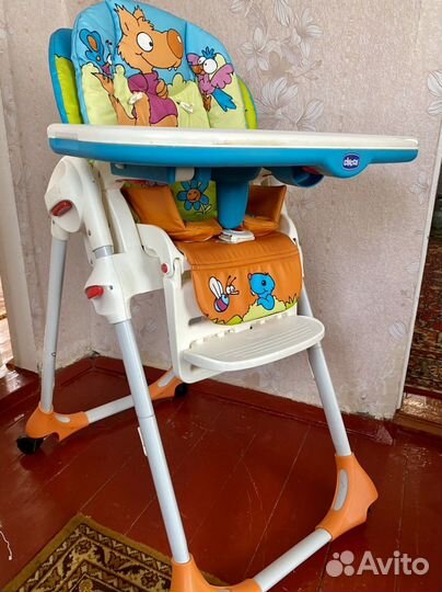Стульчик для кормления chicco polly
