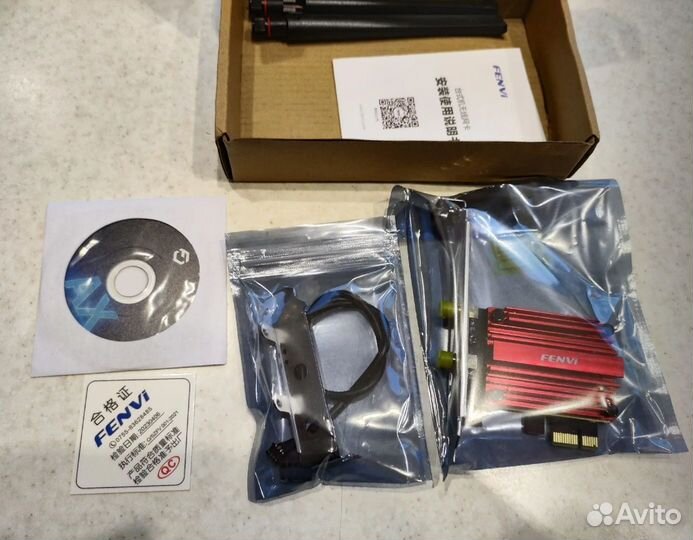 Wifi 6E + BT 5.3 адаптер PCI-E Intel AX210