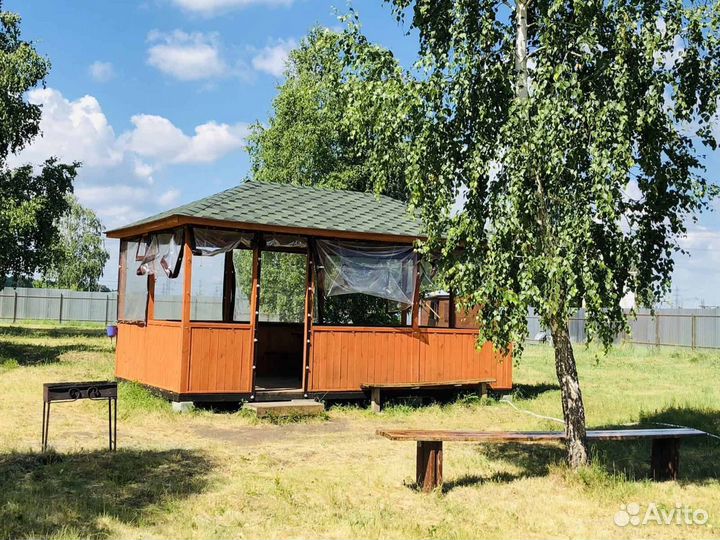 Беседки, домики в аренду. Мангальная зона