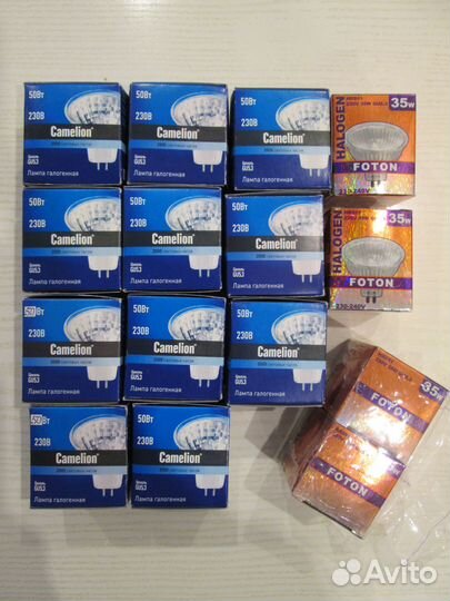 Лампы светодиодные, галогенные, энергосберегающие