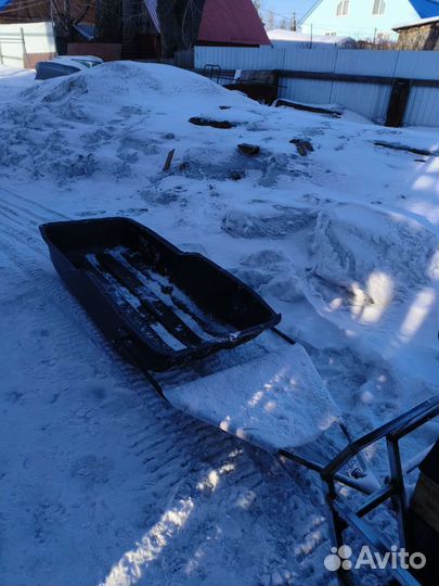 Сани волокуши для снегохода бу + чехол