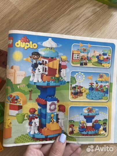 Lego duplo,ферма,аттракционы,детский сад,пластина