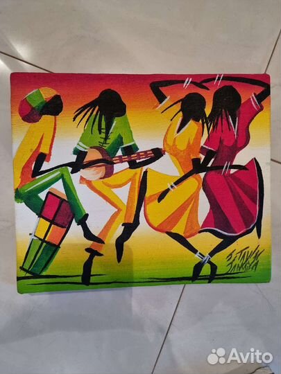 Картина на холсте гуашь