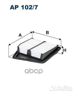 Фильтр воздушный honda accord 2.4 08- AP 102/7