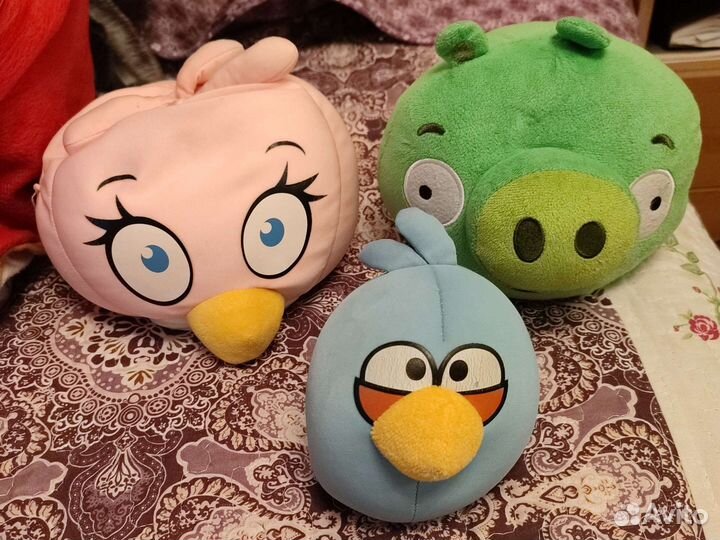 Набор мягких птиц энгри бердс