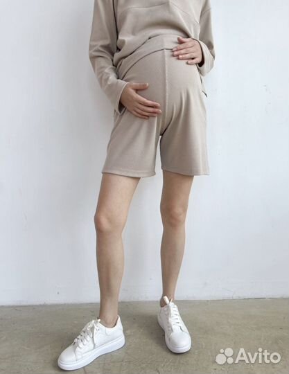 Шорты для беременных с высокой посадкой