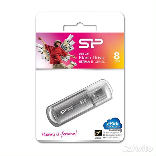 Flash Usb 2.0 Silicon Power Ultima II на 8GB