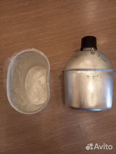 Продам алюминиевую фляжку+котелок