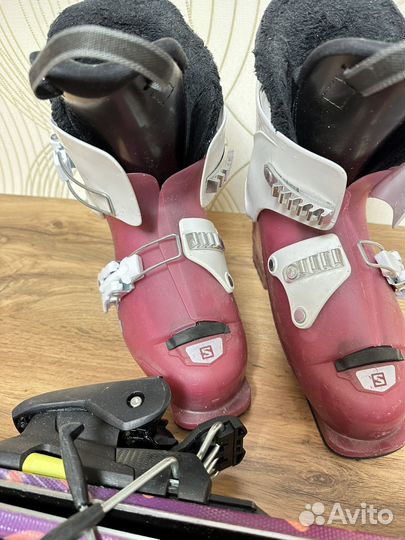 Горные детские лыжи Fichersports 110 + ботинки