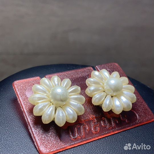 Серьги Под Жемчуг С Оригинальной Подставкой СССР