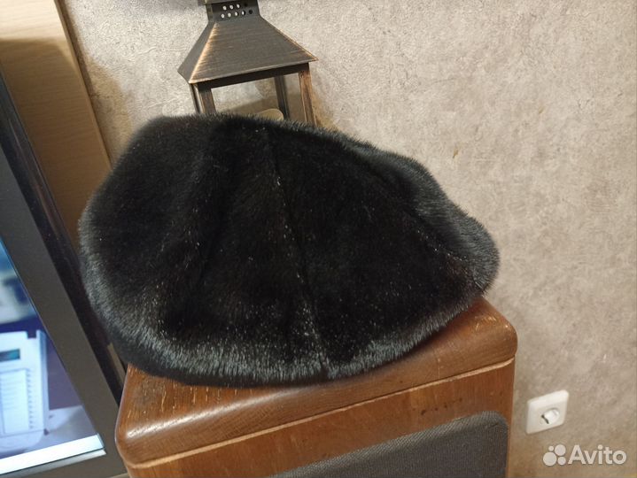Меховая мужская кепка. Норка