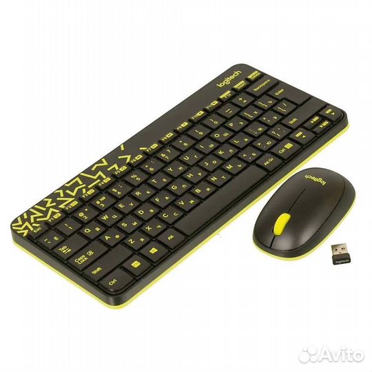 Клавиатура+мышь Logitech MK240 Nano Black