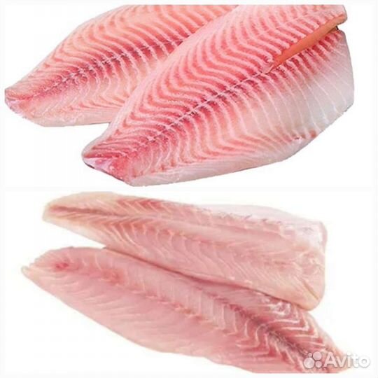 Филе рыбы. Тилапия, пангасиус, минтай