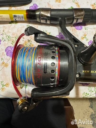 Удилище и катушка