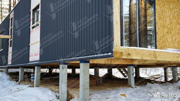 Фундамент на жб сваях с рассрочкой на 12 месяцев