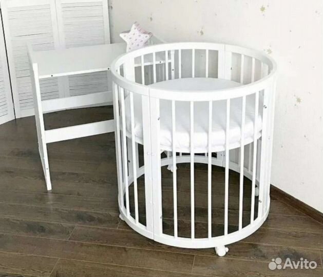 Детская овальная кроватка