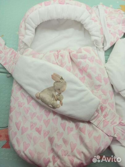 Конверт на выписку для девочки.Весна-осень