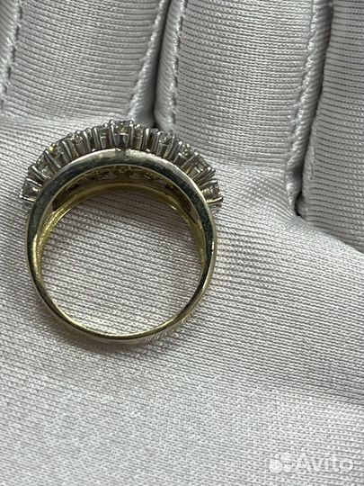 Золотое кольцо с бриллиантами 585 пробы