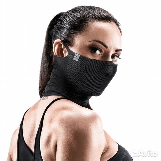 Маска спортивная F5 Naroo Mask (цвет: чёрный/серы