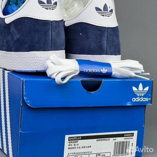 Adidas gazelle blue кроссовки