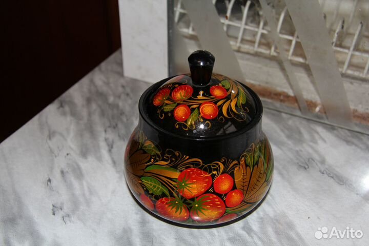 Хохлома ваза для меда