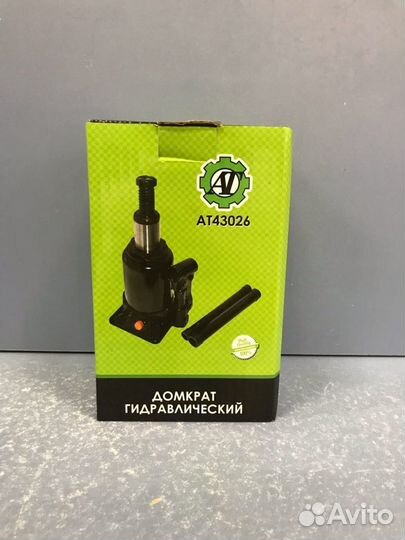 Домкрат бутылочный, гидравлический AT 6 тонн