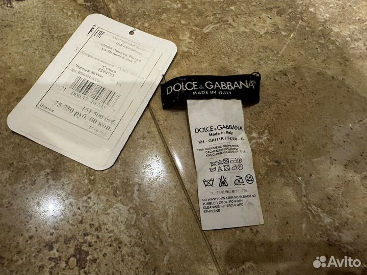 Dolce Gabbana бирка этикетка оригинал новая
