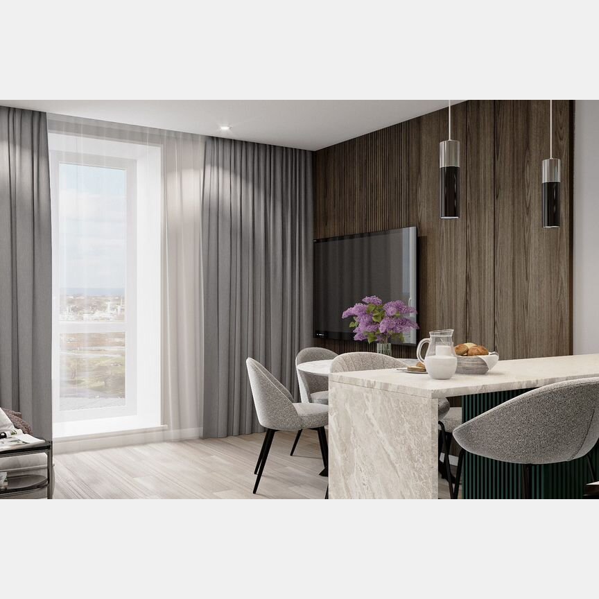 1-к. апартаменты, 40,3 м², 9/25 эт.