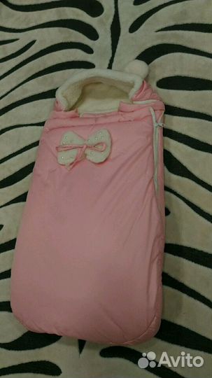 Зимний конверт для малыша из натуральной шерсти