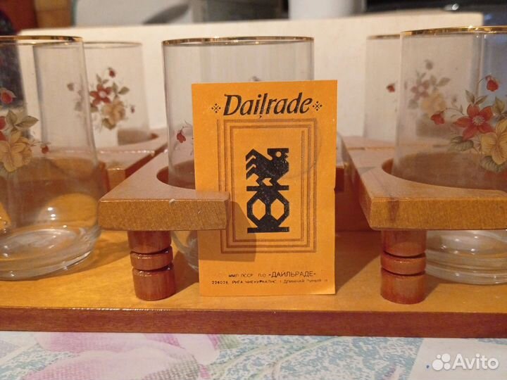 Раритет. Стаканы на 6 персон