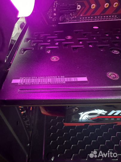 Видеокарта Msi Gtx 1060 6gb Gaming X