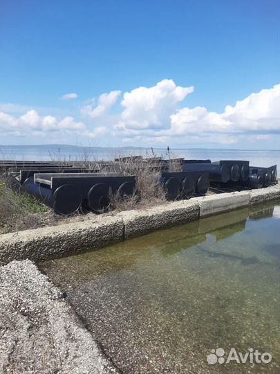 Понтон из пластиковых труб